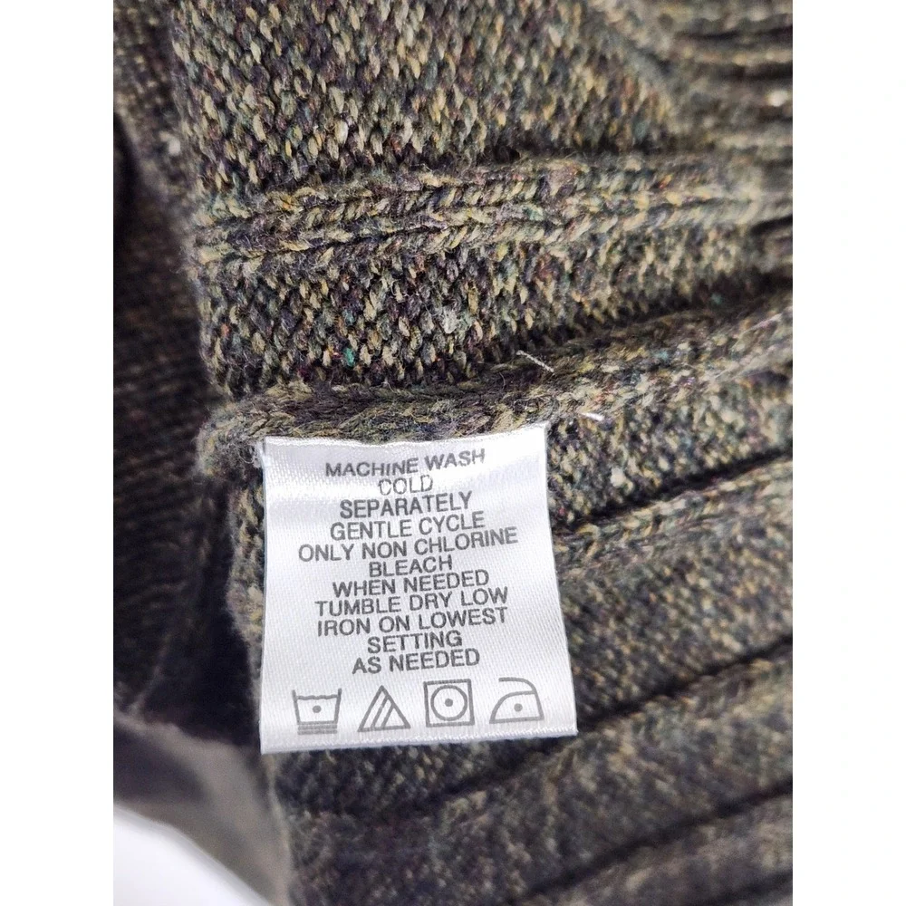 Oscar De La Renta Mens Quarter Zip Dark Gray‎ Knit Sweater Size XL